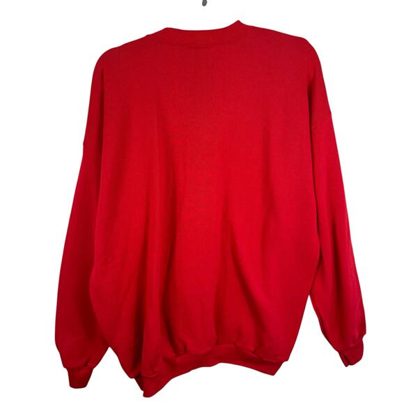 Looney Toons NWT Vintage 1991 Red Marvin Martian Crew Neck Sweatshirt Size XL - Picture 2 of 5